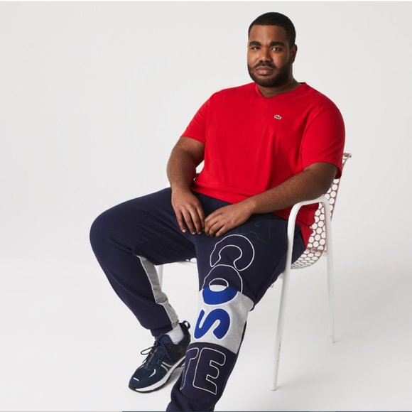 Lacoste ~ Men’s Red Classic V Neck Soft Cotton Jersey T-Shirt in size 8 (3XL) - Picture 12 of 13